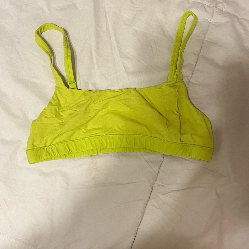 Skims Lime Green Bra
